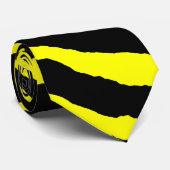 シマウマの黒くおよび黄色のストライプのネクタイ ネクタイ (ロール)