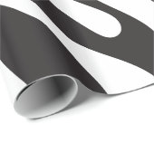 シマウマの黒く及び白い縞模様 ラッピングペーパー (ロールコーナー)