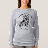 シマウマの…まれな病気を考えて下さい Tシャツ (正面)