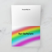 シマウマの「夢は本当カードを来ます カード (内部)