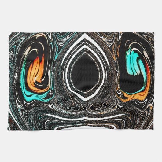 シマウマのHAkuna MatataのakunaのMatataSのギフトの最も最近のbea キッチンタオル (横)