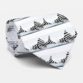 シマウマのPlecoのタイ ネクタイ (ロール)