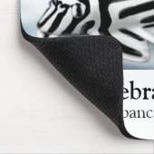 シマウマのPlecoのマウスパッド マウスパッド (コーナー)