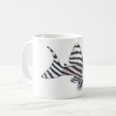 シマウマのPleco L46のマグ コーヒーマグカップ (正面左)