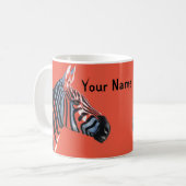 シマウマはマグの先頭に立ちます マグカップ (正面左)