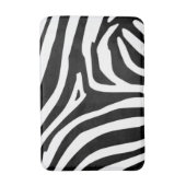 シマウマは縞で飾ります バスマット (正面縦)