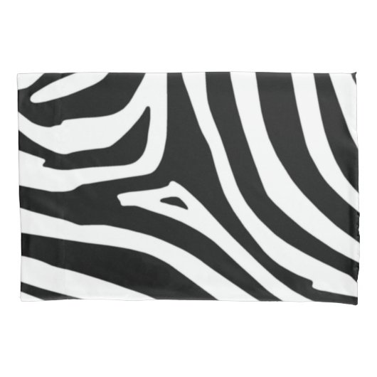 シマウマは縞で飾ります 枕カバー (正面)