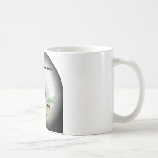 シマウマは良い日と良い夜を持っている。 コーヒーマグカップ (右)