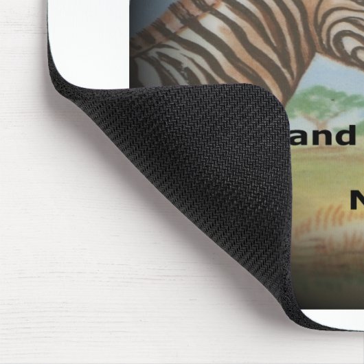 シマウマは良い日と良い夜を持っている。 マウスパッド (コーナー)