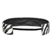 シマウマは-白黒を縞で飾ります アスレチックヘッドバンド (裏面)