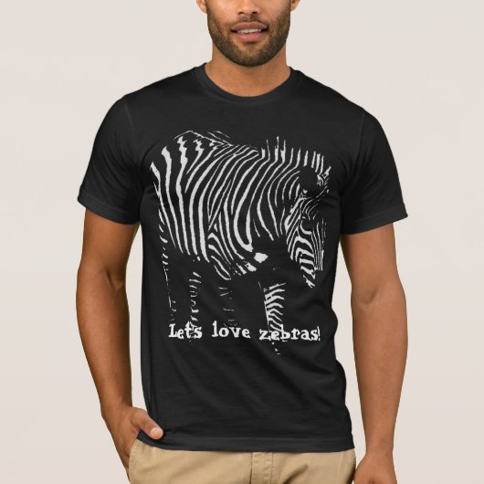 シマウマを愛しよう! Tシャツ (正面)