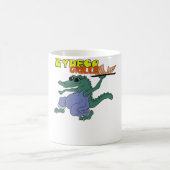 シマウマを愛する少女ゼブラ コーヒーマグカップ (中央)