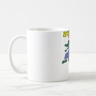 シマウマを愛する少女ゼブラ コーヒーマグカップ