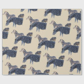 シマウマアフリカ ラッピングペーパー (フラット)