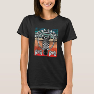 シマウマゲーマー 聞こえないよ ゲーム中 シマウマゲーマー Tシャツ