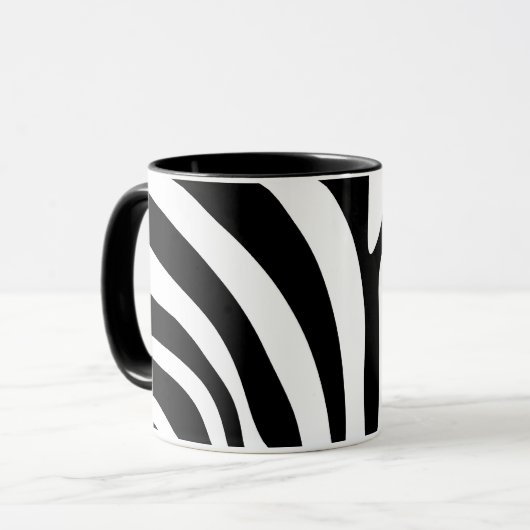 シマウマパターン倍数項目 マグカップ (正面左)