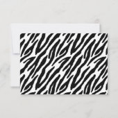 シマウマパターン応答カード 出欠カード (裏面)