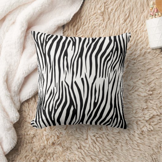シマウマパターン クッション (ブランケット)