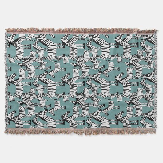 シマウマパターン スローブランケット (正面)