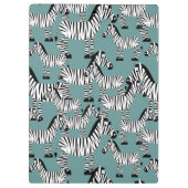 シマウマパターン|モノグラム クリップボード (裏面)