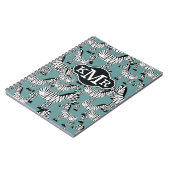 シマウマパターン|モノグラム ノートブック (左側)