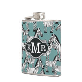 シマウマパターン|モノグラム フラスク (左)