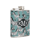 シマウマパターン|モノグラム フラスク (右)