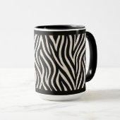 "シマウマプリント" - 15OZ. コーヒーマグ マグカップ (正面右)