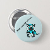 シマウマボタンを見始めて下さい 缶バッジ (正面&裏面)