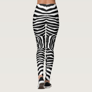 シマウマ動物Pattern#6デザイナータイツのレギンス レギンス