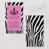 シマウマ及びシャンデリア 名刺 (正面/裏面)