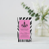 シマウマ及びシャンデリア 名刺 (スタンド正面)