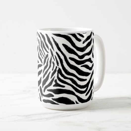 シマウマ柄マグカップ コーヒーマグカップ (正面右)