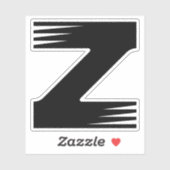 シマウマ柄ラインスタイルZモノグラム シール (シート)