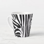 シマウマ柄 カフェラテマグ (左アングル)