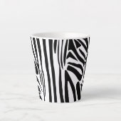シマウマ柄 カフェラテマグ (正面)