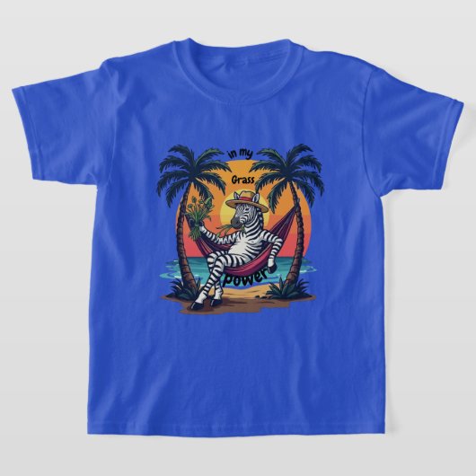 シマウマ柄 Tシャツ (レイダウン)