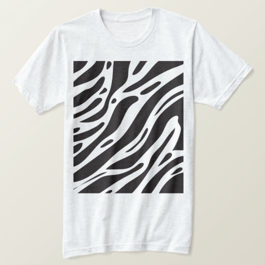 シマウマ柄 Tシャツ (デザイン正面)