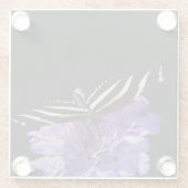 シマウマ蝶 ガラスコースター (裏面)