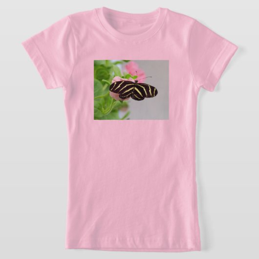 シマウマ蝶 Tシャツ (レイダウン)