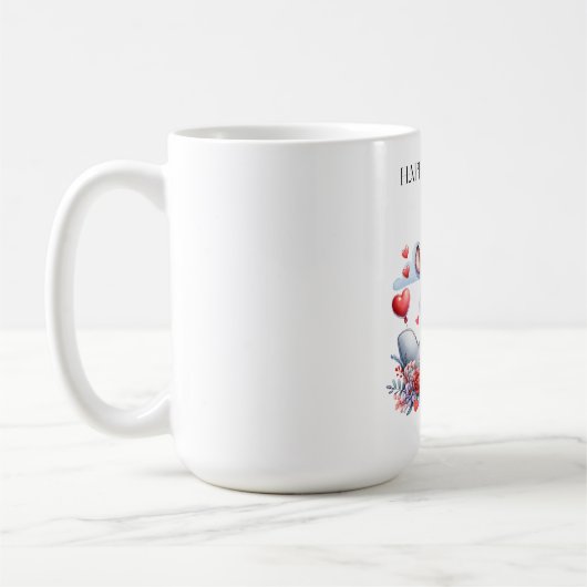 シマウマ飛行機の誕生日 コーヒーマグカップ (左)
