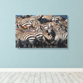 シマウマ2 キャンバスプリント (インサイチュ (ウッドフロア))