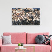 シマウマ2 キャンバスプリント (インサイチュ (リビング))