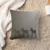 シマウマ3頭 クッション (ブランケット)