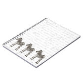 シマウマ3頭 ノートブック (左側)