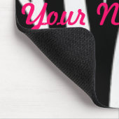 シマウマ、ここのあなたの名前 マウスパッド (コーナー)