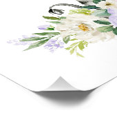 シマウマ，サファリ，紫の花男女兼用, フォトプリント            (角)