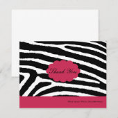 シマウマ-サンキューカード サンキューカード (正面/裏面)