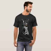 シマウマ サングラス アート アフリカの動物好き サファ Tシャツ (正面フル)