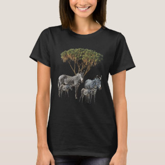 シマウマ ドゥムヤシ アフリカのシマウマ Tシャツ
